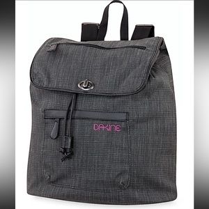 AWSM Dakine Sophia Tweed Style Full Size Backpack Gray/Black/Magenta GUC